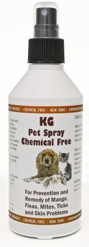 Pet Spray 250ml Rids & Protects from Mange, Fleas, Ticks, Mites & Itchy Skin Problems, Promotes Hair Re-Growth. SLS, Paraben, Pesticide & Chemical Free