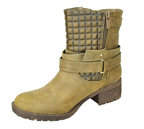 Bottines pour femmes Evoga beige à talons hauts idéales pour vos sorties en ville