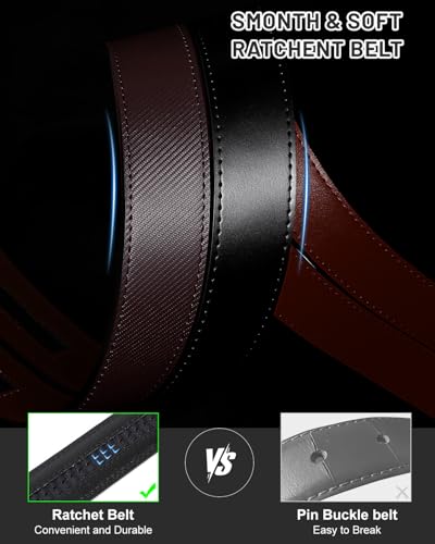 Image of BELTROAD Ratchet Belt Strap for Men Leather Belts Without Buckle