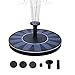 SENLUO Solar Fountain,Solar Powered Bird Bath Fountain Pump 1.4W Solar Panel Kit Water Pump,Outdoor Watering Submersible Pump for Fish Tank,Garden,Pool,Pond,Aquarium