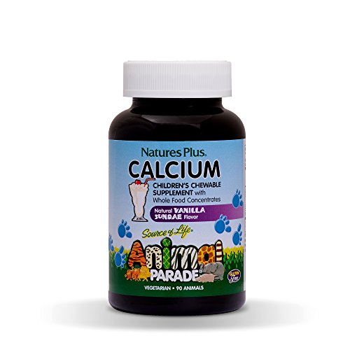 NaturesPlus Animal Parade Source of Life Calcium Children's Chewable Multivitamin - Natural Vanilla