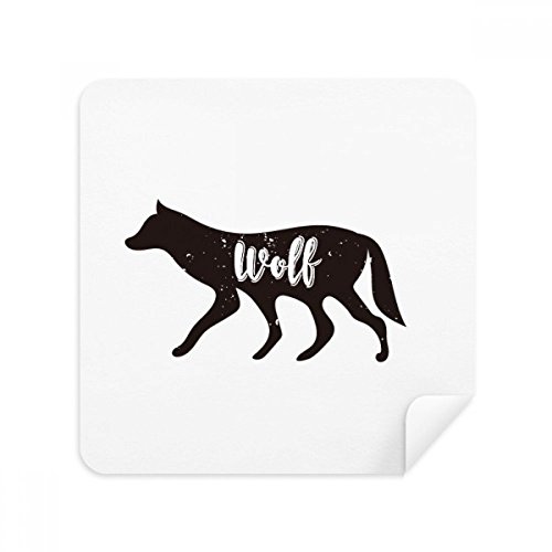 Tissu téléphone écran loup noir et blanc pour nettoyer vos lunettes