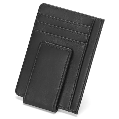Magnetic Closure Slim Wallet for Men Leather RFID Blocking Minimalist Front Pocket Money Clip Wallet Credit Card Holder2