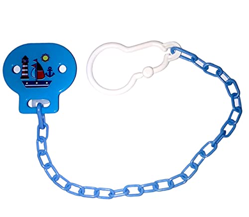 Prendedor de Chupeta Master Barco Marca, Sonne, AZUL