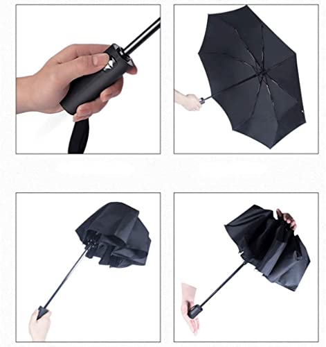 Parapluie pliant automatique anti vent à 12 nervures - 2