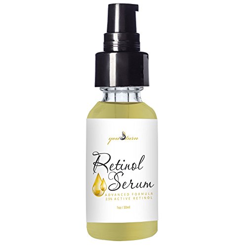 Retinol Serum 2.5% With Vitamin E & Aloe Vera - Our Advanced Facial Serum Useful For Wrinkles, Smooth Fine Lines, Even Skin Tone, Fade Age Spots By Our Professional Anti Aging Formula - 1 fl oz