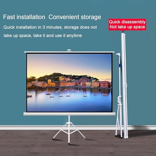 Pantalla proyector 60 pulgadas con trípode independiente portátil e independiente 5
