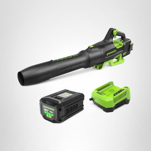 Greenworks 80V (700 CFM / 170 MPH) Brushless Cordless Leaf Blower, Commercial-Grade Power, 40-Min Rapid Charger for Wet Leaves, Heavy Debris, Gravel and Driveway Snow, Includes 2.5Ah Battery & Charger thumbnail 15