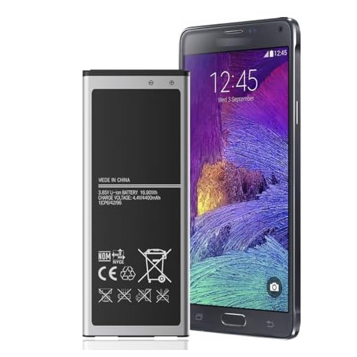 Akku für Samsung Galaxy Note 4, 4400mAh HamnaKhu Ersatzakku für Samsung Galaxy Note 4 EB-BN910BBE N910F / N910T / N910C