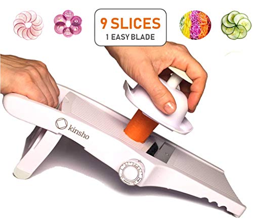 Mandolin Slicer Adjustable Mandoline | Best Seller Hand-Held Cutter for Vegetable Potato Zucchini