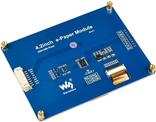 Image of Waveshare 4.2inch E-Ink Display Module Communicating via SPI Interface 400x300 Resolution E-Paper with Embedded Controller for Raspberry Pi /iDUINO /Jetson Nano /Ard /Nucleo