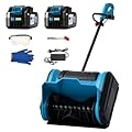 20V Electric Snow Shovel, 12-Inch Cordless Snow Blower with 2 4.0Ah Batteries & Fast Charger, Adjustable Front Handle, Directional Chute Lightweight 11lb for Driveway, Sidewalk, and Steps
