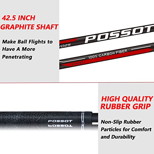 Possot Golf Fairway Wood, 3/5 Wood With Graphite Shafts For Man's, Golf Club With Premium Regular And Stiff Flex Shaft, Right Handed, 5 Wood Regular #TOP3