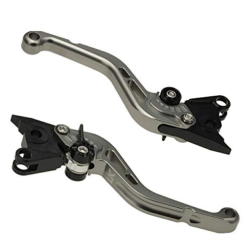 U-KANAYA ショートアルミビレットレバー 左右セット TYPE-S レバー：チタン/アジャスター：ブラック ホンダ [CBR250R(11-)] [CB250R(18-)] [CBR400R(13-21)] [400X(13-21)] [CB400F(13-)] [モンキー125(18-)]