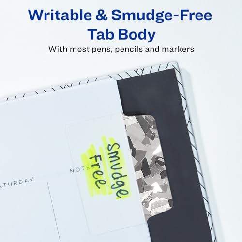Image of Avery Ultra Tabs, 2 inch x 1.5 inch Repositionable, Holographic, 18 Tabs | For Marking Pages in Planners and Bibles, Two-Side Writable Film Tabs, Repositionable Adhesive, Smudge-Free Clear Body