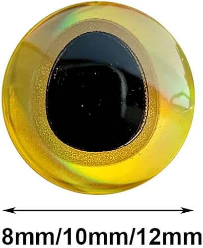 Miniatura 7 de 900pcs Surtido 3D Simulación Láser Señuelo de Pesca Ojos Artificiales Ojos de Pez para Pesca Señuelo 0.315 in 0.394 in 0.472 in