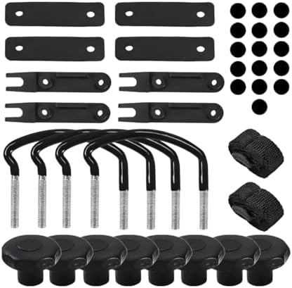 4 Sets Car Roof Box U-Bolt Clamps, Vehicle Rooftop Cargo Carrier ...
