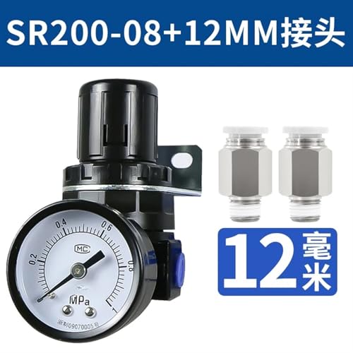 Régulateur d'air SR200-08 pour stabiliser la pression pneumatique instable