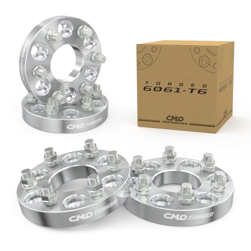Customadeonly 6x127 (6x5) Wheel Spacers 1 Inch (2pcs) – Hubcentric 78.1mm Bore – M12x1.5 Studs – Compatible with Chevy Trailblazer, SSR, GMC Envoy, Buick Rainier, Bravada