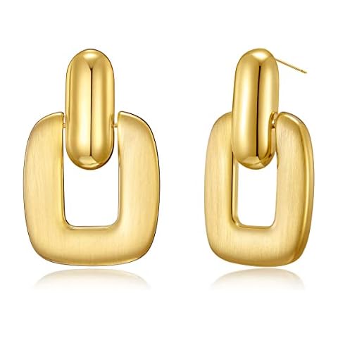 HESSAWELL Gold Drop Earrings for Women Cover