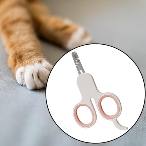 Gralara Alicate para gatos, acessório para higiene de pets, ROSA