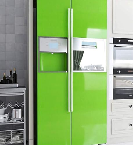 Image of ONETON Glossy Light Gren Contact Paper Decorative Self Adhesive Counter Top Peel and Stick Wallpaper for Kitchen Cabinets Shelf Drawer Liner Desk Dresser (Parrot Green Glossy WP, 12x80 inch)