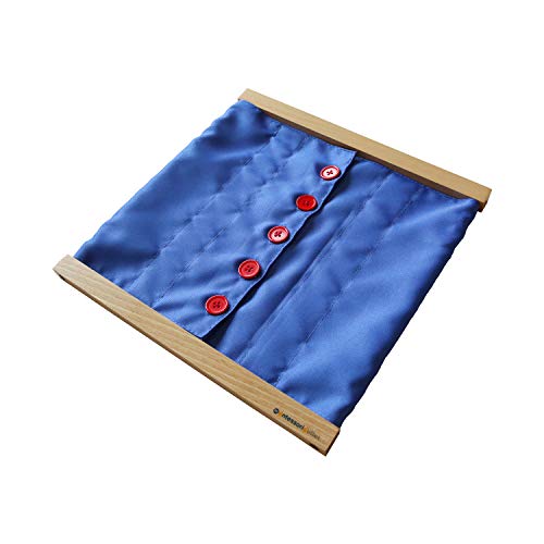 MONTESSORI OUTLET Buttoning Frame for Toddlers & Preschoolers