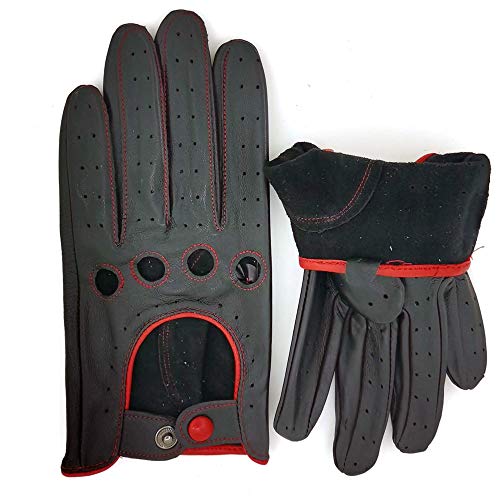 ZLUXURQ Damen Retro Weiche nd Dünne Ausgezeichnete Lammfell Leder Qualität Touchscreen Fahrhandschuhe - Image 4