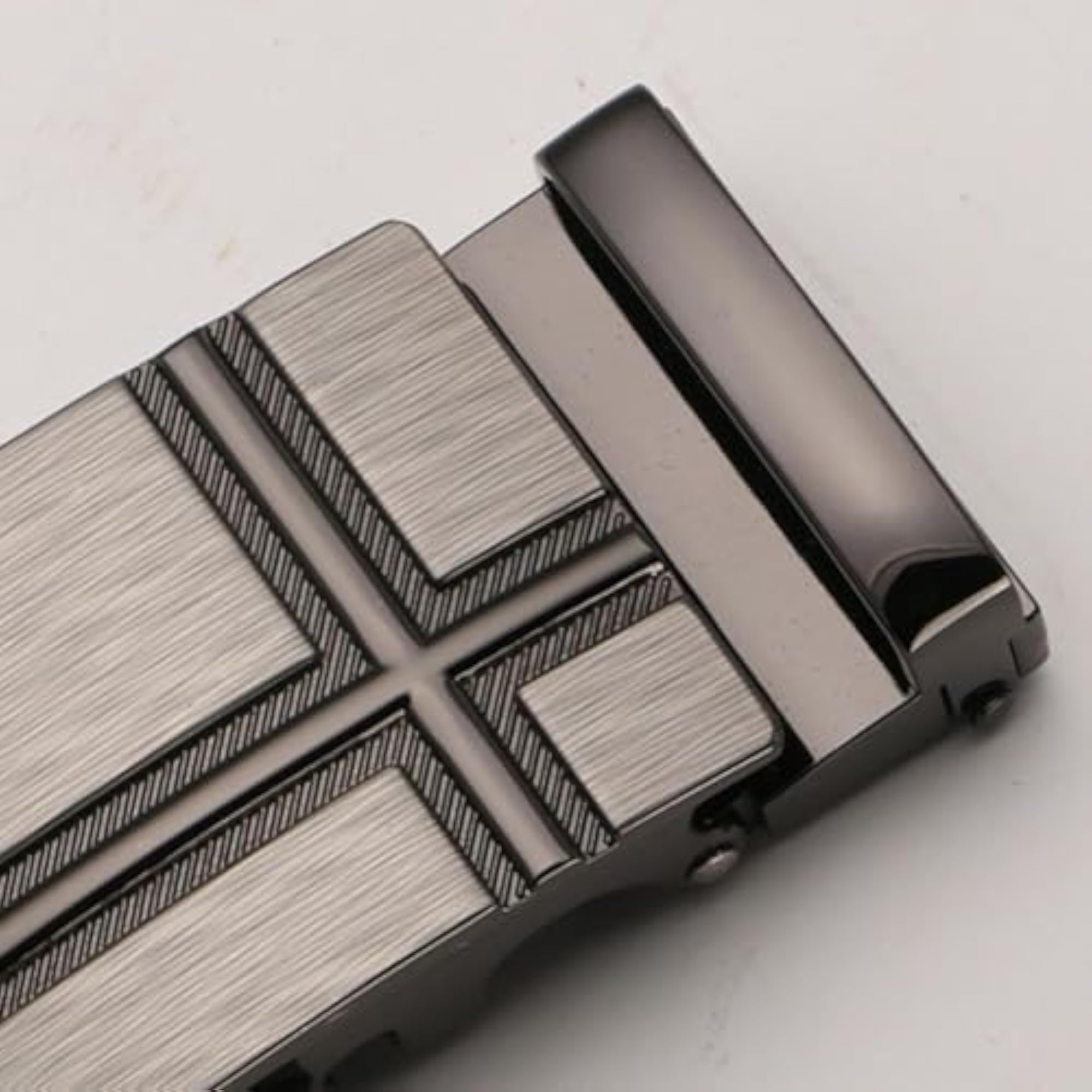 Men's Ratchet Belt Buckle, Automatic Slide Buckle, 35mm