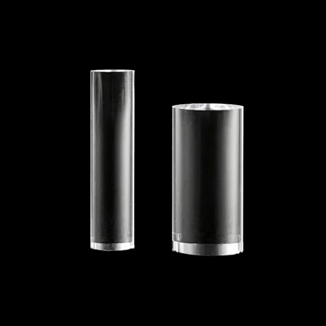Quartz Glass Light Guide Column, Transparent Circular High-Purity Quartz Insulating Rod, Glass Stirring Rod with High Temperature Resistance (Φ17mm*100mm Dia*L)