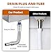 Drop in Ice Chest 304 Stainless Steel, 28x18x17 Inch Built-in Ice Cooler Bin with Drain, for Outdoor Kitchen Bar Counter Party Commercial Use