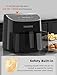 Nuwave Brio Plus 8 Qt Air Fryer, PFAS Free, New & Improved, Digital Touch Screen, Cool White Display, 50°F~400°F in Precise 5°, 5 Cook Functions, 100 Presets & 50 Memory, 3 Wattages 700, 1500, 1800