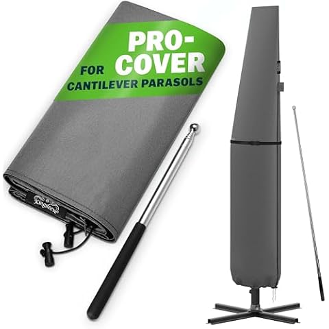Kingsleeve Protective Parasol Cover with Rod Cover