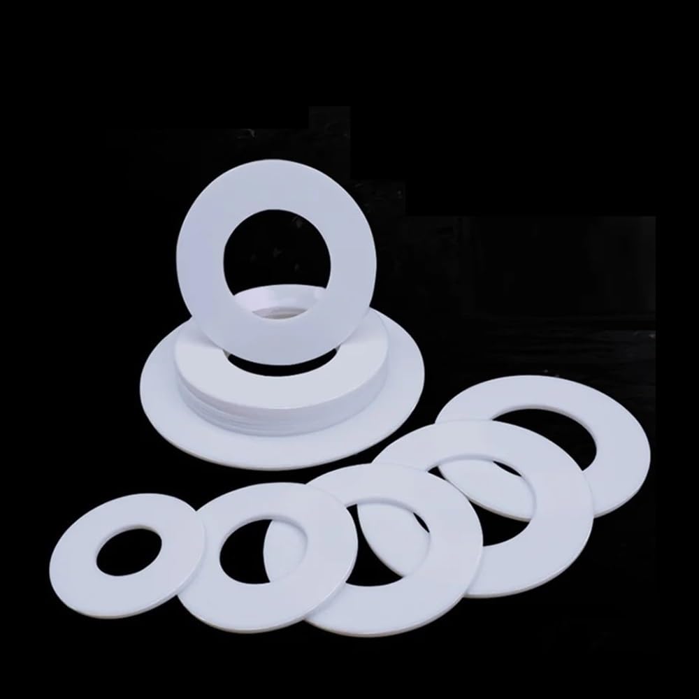 lavadora plana de PTFE, Arandelas de junta plana sanitaria con brida PTFE BSPP, diámetro exterior 5-105mm, paquete 10(59mm x 72mm x 2mm)