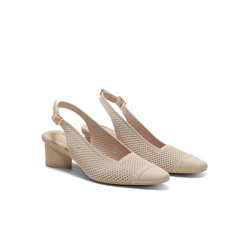 VIVAIA Leah Pro Pointed-Toe Slingback Sandals for women droplet-shaped heel adjustable Strap Party Dress Shoes