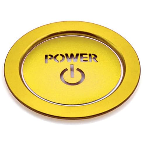 CHASO エンジンスタートボタン カバー トヨタ 互換品 車 ボタン リング セット エンジンスターター power パワー スイッチカバー 金 ゴールド