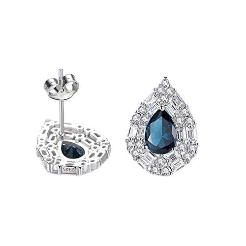 Boucles d'oreilles goutte d'eau de fiançailles aux finitions luxe