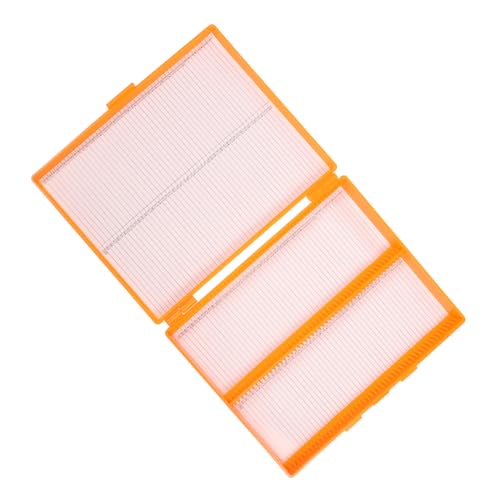 Cabilock Aufbewahrungsbox Für Mikroskopobjektträger Mit Transparentem Deckel Fächer Kunststoff Slide Case Stabiler Labor-slide-organizer Platzsparend Für Dauerpräparate Und Bildungseinricht