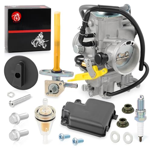 Image of Carburetor & Fuel Valve Petcock W /Lever For Honda TRX400EX Sportrax 400EX TRX400X 1999-2014 Carb