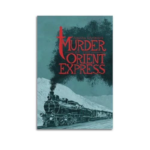 HASUEQWERURU Murder on The Orient Express, póster estético para decoración de pared, lienzo vintage, pintura decorativa, póster decorativo para sala de estar, dormitorio, 20 x 30 cm, estilo sin marco