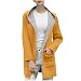 Produktbild iHENGH Damen Herbst Winter Bequem Mantel Lässig Mode Jacke Frauen Fahion Coat Jacket Medium Long Große Größe Lose Vorne Offen Mantel Mäntel (L, Gelb)