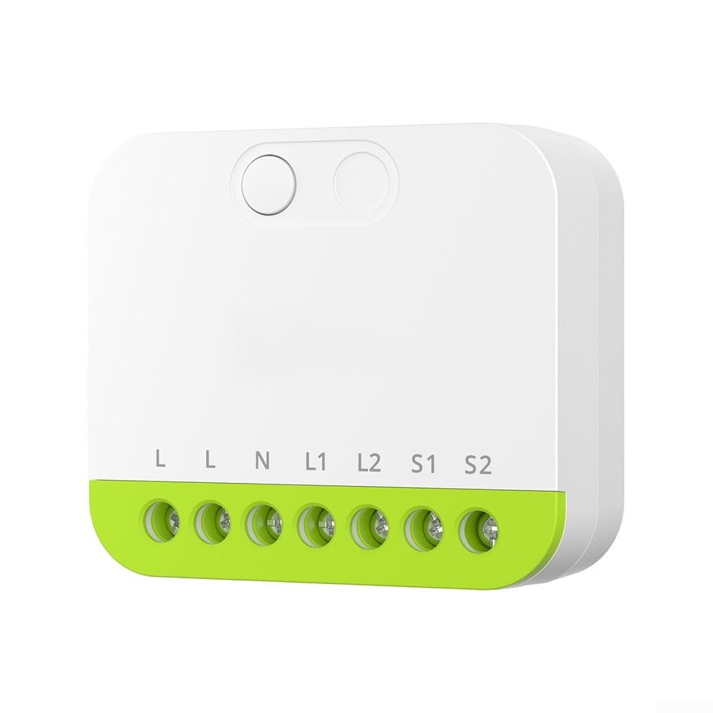 per Zigbee Smart Switch 2-Channel 16A Modulo di Controllo Doppio Design Compatto per Domotica Compatibile per Alexa Google