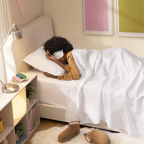 UGG Hedi Twin Sheets Set, Breathable & Cooling Sheet Set, 3-Piece, White - image 6