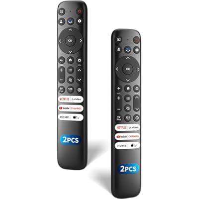 (Pack of 2) Replacement-for-TCL-Google-TV-Remote-Control,Universal Remote for TCL Smart UHD HDR LED Mini QLED 4K Google TVs(Not for Fire or Roku TVs)