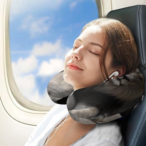 Almohada de viaje U-shaped espuma memory 30 cm miniatura 3