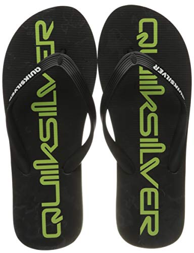 Quiksilver Molokai Art, Flip-Flop Hombre, Black/Green/Black, 42 EU