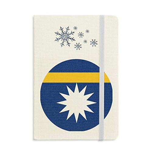 Carnet de notes Nauru Oceania haut de gamme à motif hivernal