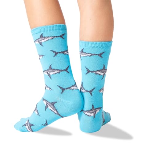 Hot Sox Kids' Big Fun Animal Crew Socks-1 Pair Pack-Cool & Cute Casual Novelty Gifts for Boys and Girls4
