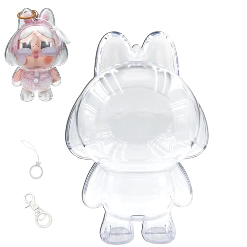 Crybaby Case, Crybaby Protective Case Cover Acrylic Clear Protector for Crybaby with Keychain (Doll Not Included)