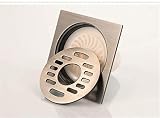 Floor Drain Copper Square Floor Drain for Wet Room Trap Shower Drain Stronger Drainage Guards Duty Drain Cover for Floor Drain Pipes Adapters Drainage Systems Dual Use Washing Machine Dedicated